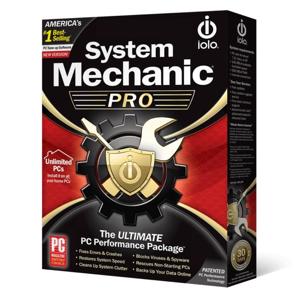 IOLO System Mechanic Pro 1 PC / 1 Year Unique Global Activation Code 2019 - AntivirusSale.com