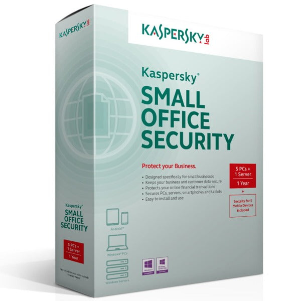 Kaspersky Small Office Security 20 Users + 2 File Servers + 20 Mobiles - AntivirusSale.com