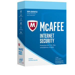 McAfee Internet Security Unlimited PC 1 YEAR - AntivirusSale.com